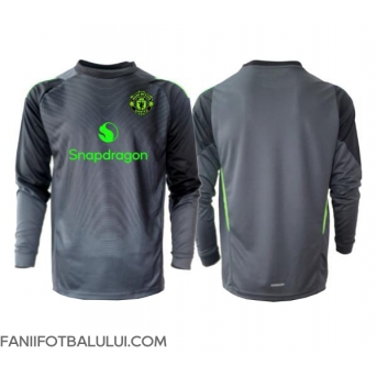 Manchester United Portarii Tricou Fotbal Replică 2025-26 Barbati Deplasare Mâneci Lungi